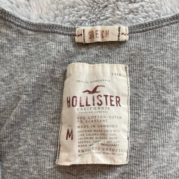 Hollister Vintage Grey stretch Tank Top - Picture 3 of 3